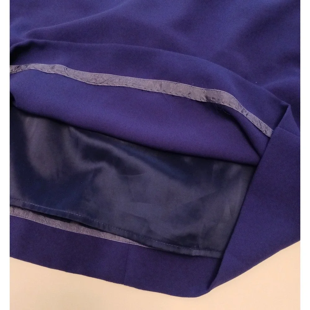 J. Crew Royal Blue‎ Sleeveless Pleated Ponte Dress, Size 4
